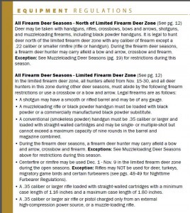 Equipment regs